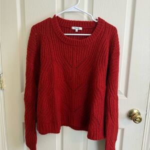 Red Sweater by Madewell